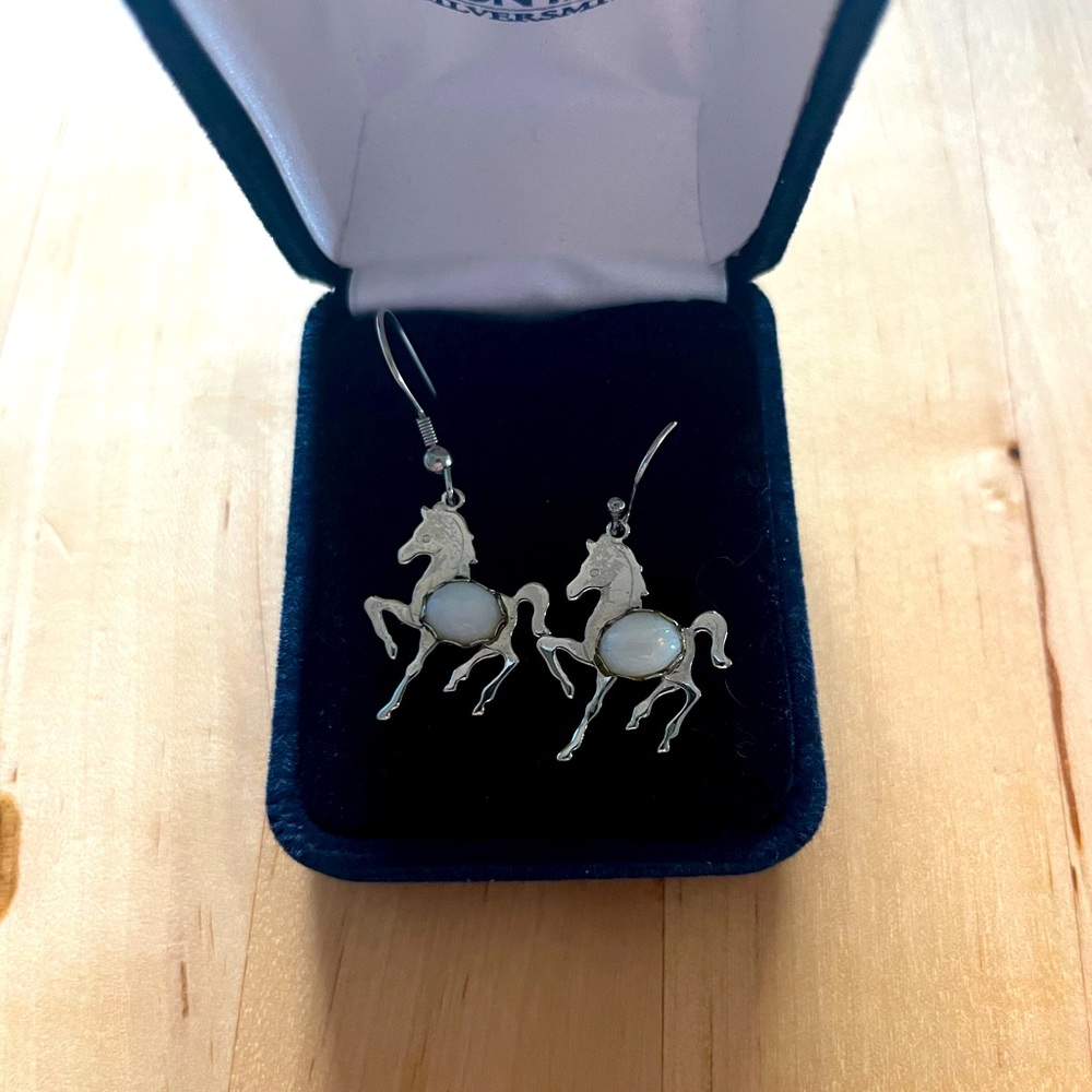 Montana silversmiths horse drop earrings